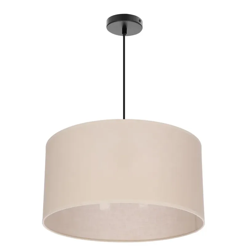 Wisząca lampa abażurowa w kolorze beżowym - M097-Grix