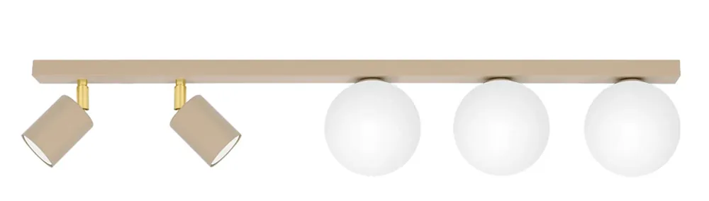 Beżowa nowoczesna lampa na listwie - J090-Akro