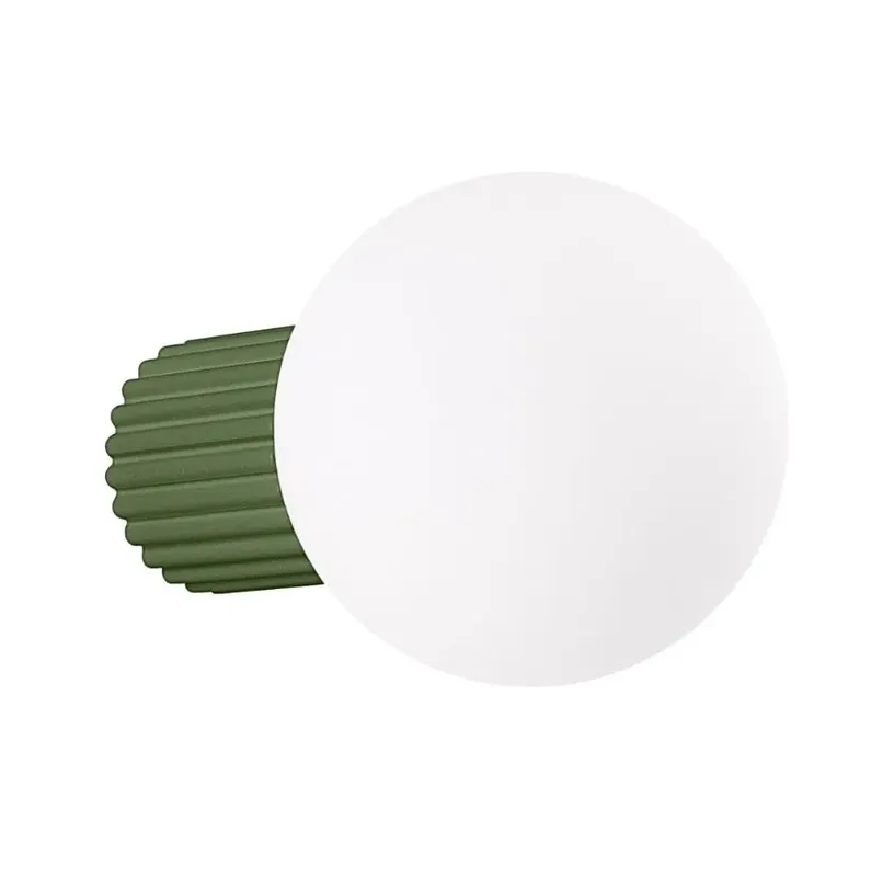 Zielony szklany kinkiet - K597-Buble