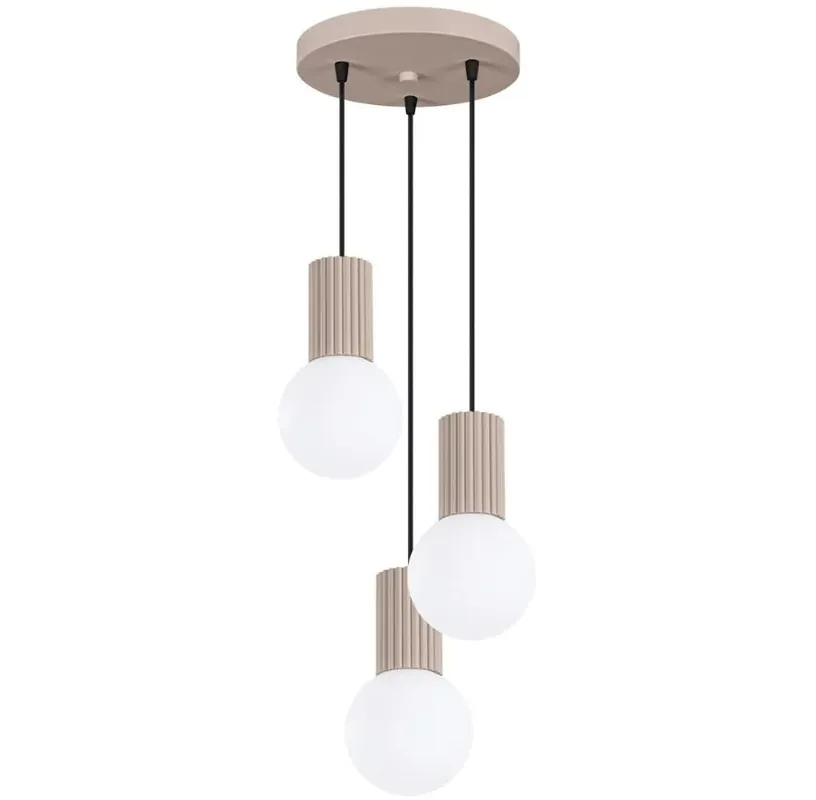Industrialna potrójna lampa wisząca - K600-Buble