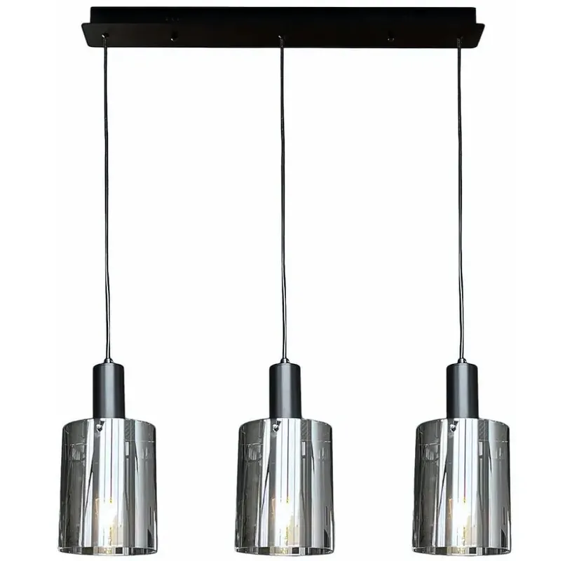 Czarna metalowa lampa wisząca - K613-Arneco