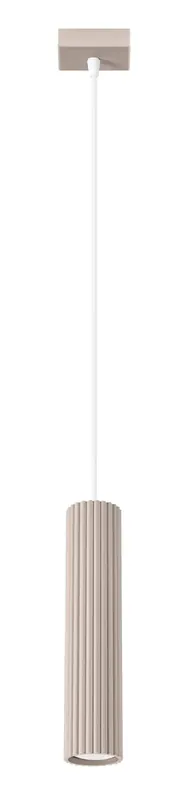 Wisząca lampa tuba nad wyspę taupe - D296-Melson