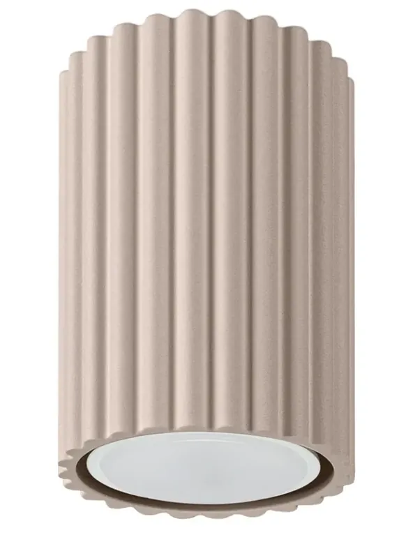 Ryflowany plafon w kolorze taupe - D286-Melson