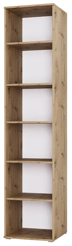 Wysoki regał otwarty 40 cm dąb artisan - Aneris 4X