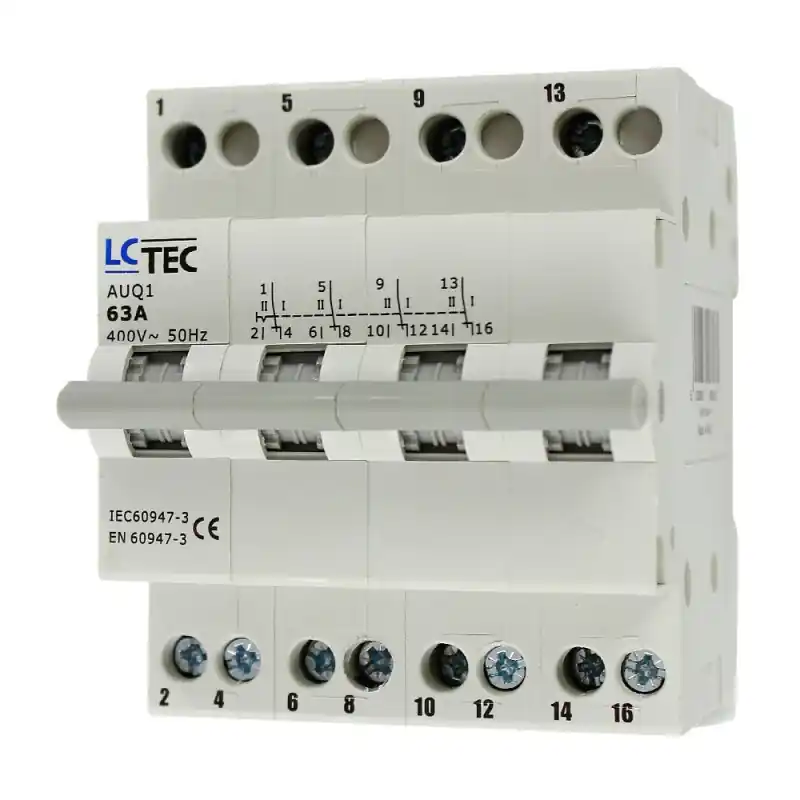 Przełącznik sieć-agregat 1-0-2 4P 63A AUQ1 497265 Lc-Tec