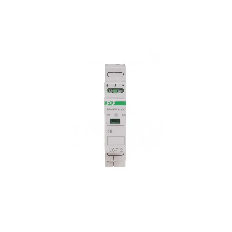 Lampka sygnalizacyjna żółta LK-712Y 130-260V AC/DC F&F