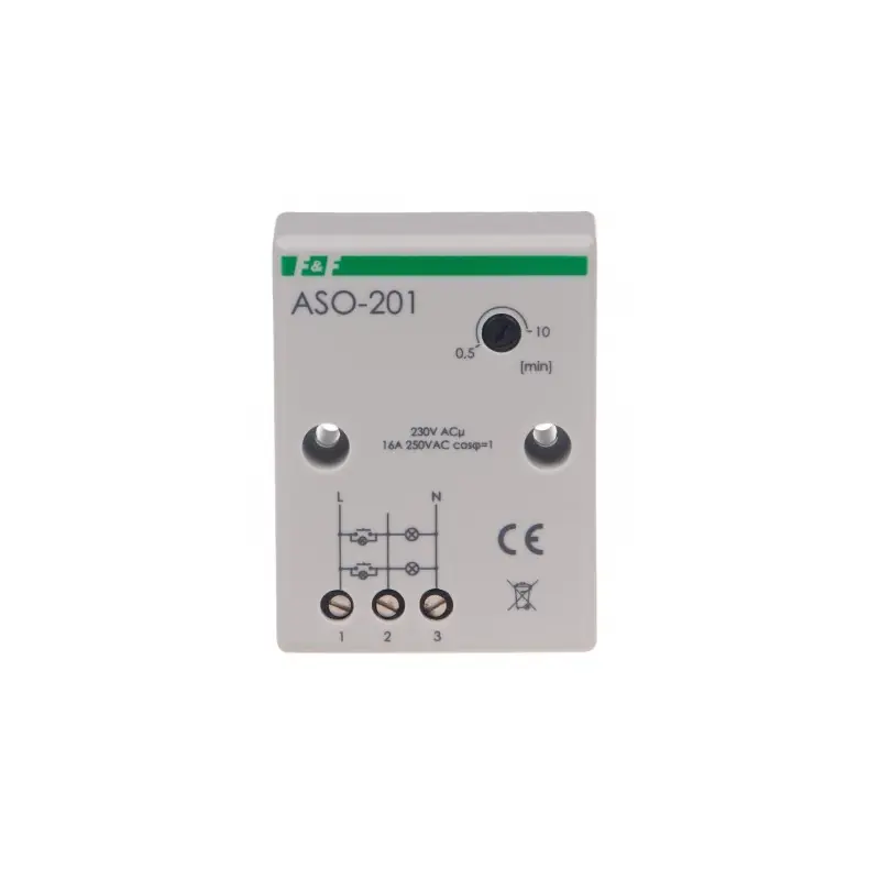 Automat schodowy natynkowy 16A 230V ASO-201 F&F