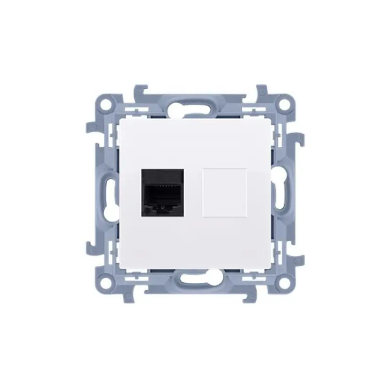 Gniazdo komputerowe RJ45 pojedyncze białe C61.01/11 Kontakt Simon10