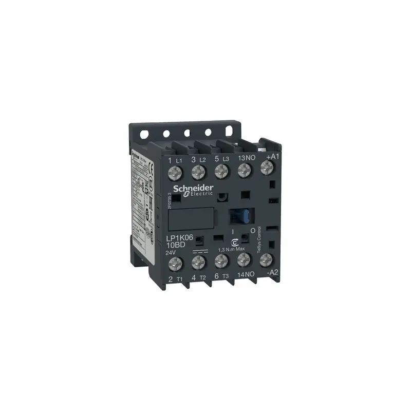 Stycznik mocy LP1K0610BD 6A 1NO 24V DC 3P TeSys K Schneider